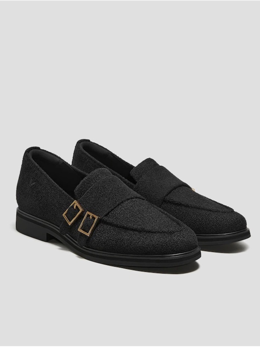 Vivaia Round Toe Velvet Penny Loafers Luciana Black Size 6.5